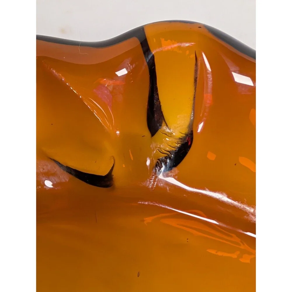 Handblown Brown Glass Vase